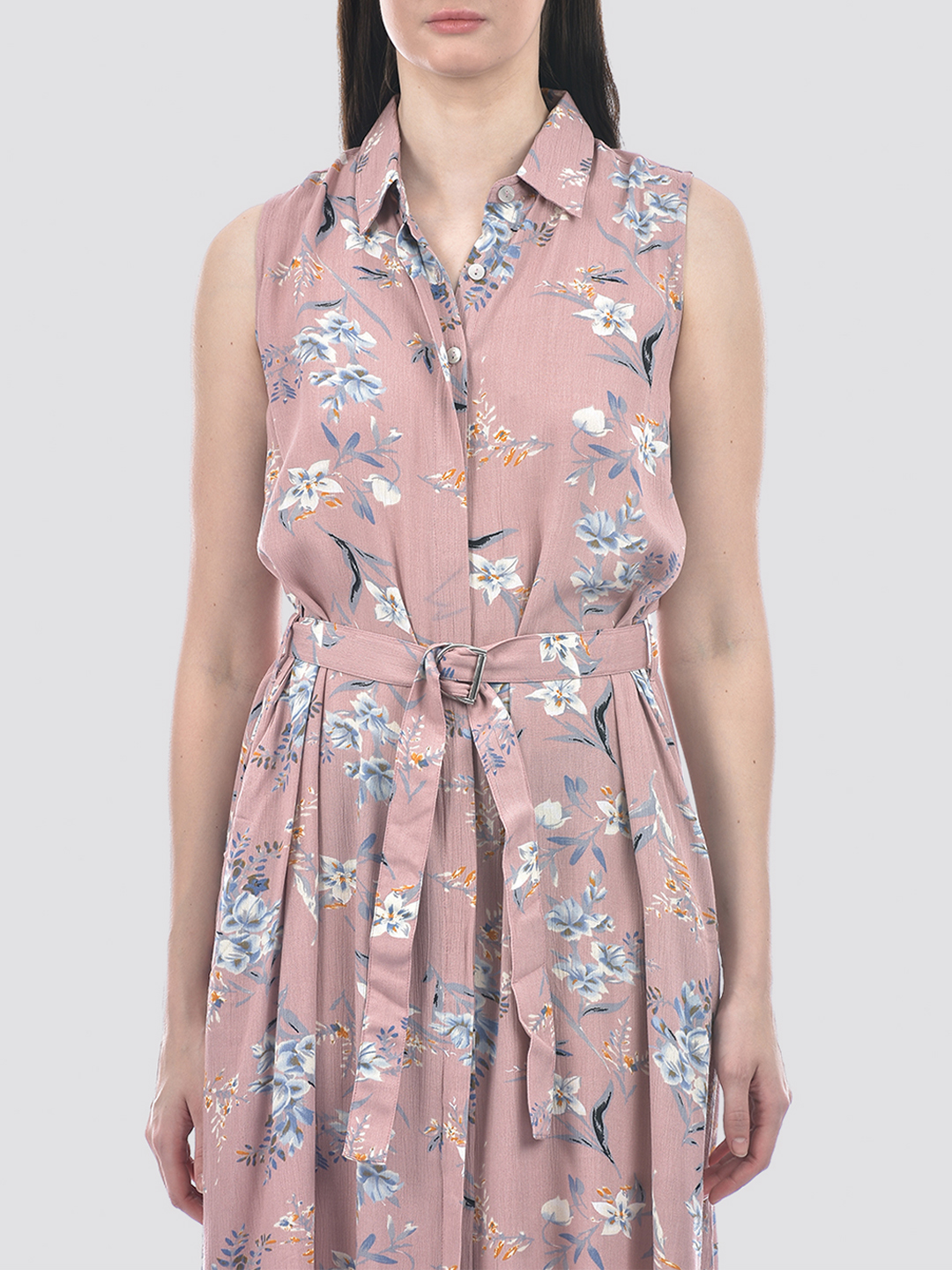 Numero Uno Women Pink Floral Shirt Dress